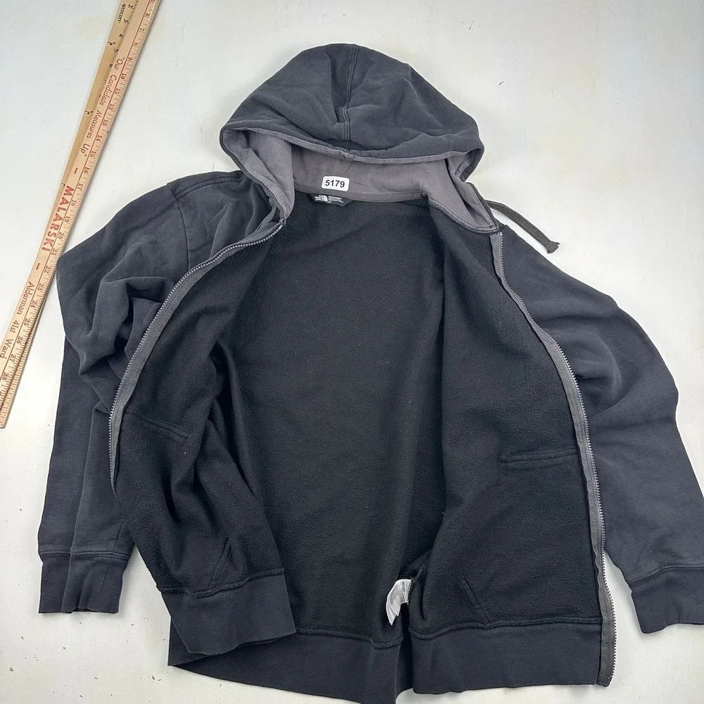 Vintage Y2K The North Face Half Dome Logo Hoodie Black Gray Men's Large Full Zip